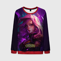 Свитшот мужской League of Legends Kaisa Kda style, цвет: 3D-красный