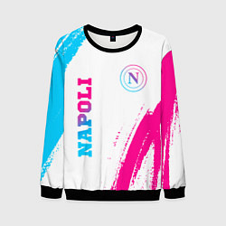 Свитшот мужской Napoli neon gradient style вертикально, цвет: 3D-черный