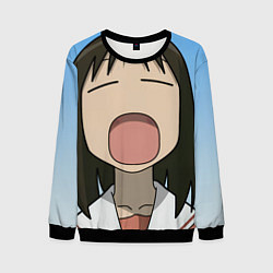 Свитшот мужской Azumanga Daioh Аюму Касуга зевает, цвет: 3D-черный