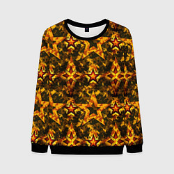 Свитшот мужской Огненные звезды 9 мая, цвет: 3D-черный