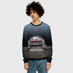 Свитшот мужской Американский масл-кар Pontiac GTO, цвет: 3D-черный — фото 2