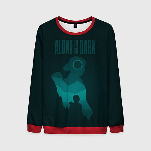 Мужской свитшот Alone in the dark - Emily / 3D-Красный – фото 1