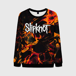 Мужской свитшот Slipknot red lava