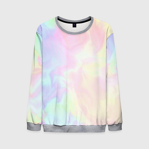 Мужской свитшот Светлые краски тай-дай / 3D-Меланж – фото 1