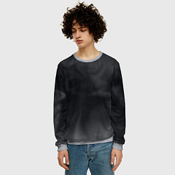 Свитшот мужской Тёмный серый дымчатый, цвет: 3D-меланж — фото 2