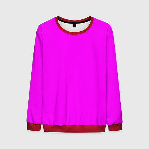 Мужской свитшот Яркий розовый / 3D-Красный – фото 1