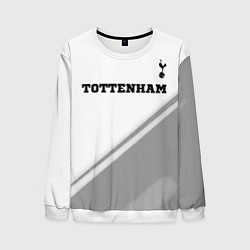 Свитшот мужской Tottenham sport на светлом фоне посередине, цвет: 3D-белый