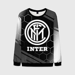 Свитшот мужской Inter sport на темном фоне, цвет: 3D-черный