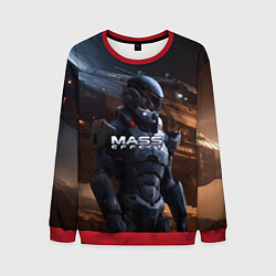 Свитшот мужской Mass Effect game space, цвет: 3D-красный