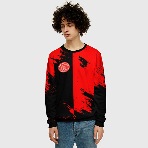 Мужской свитшот Ajax sport color red / 3D-Черный – фото 3