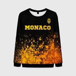 Свитшот мужской Monaco - gold gradient посередине, цвет: 3D-черный