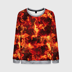 Свитшот мужской Огненный элементаль, цвет: 3D-меланж