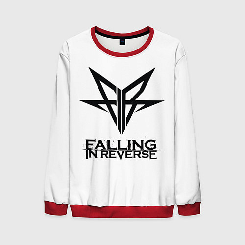 Мужской свитшот Falling in Reverse band logo / 3D-Красный – фото 1