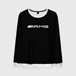 Свитшот мужской Amg logo white, цвет: 3D-белый