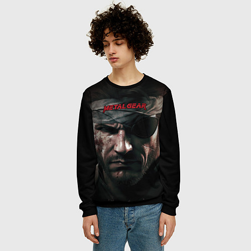 Мужской свитшот Metal gear Venom Snake / 3D-Черный – фото 3