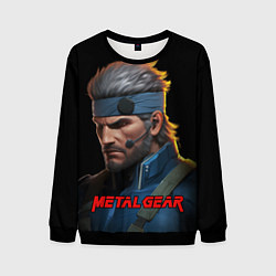 Свитшот мужской Веном Снейк из игры Metal gear, цвет: 3D-черный