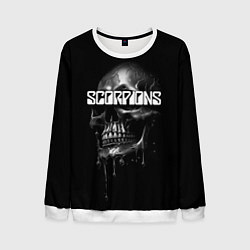 Свитшот мужской Scorpions rock, цвет: 3D-белый