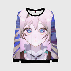 Свитшот мужской Honkai Star Rail Firefly smile, цвет: 3D-черный