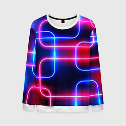Мужской свитшот Светящиеся неоновые дуги