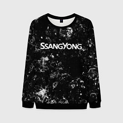 Свитшот мужской SsangYong black ice, цвет: 3D-черный