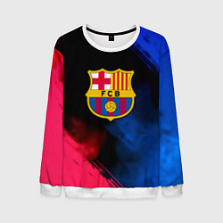 Свитшот мужской Barcelona fc club gradient smoke, цвет: 3D-белый