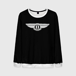 Свитшот мужской Bentley logo, цвет: 3D-белый