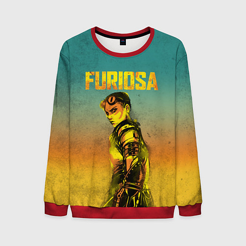 Мужской свитшот Mad Max - Furiosa / 3D-Красный – фото 1