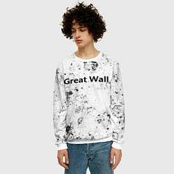 Свитшот мужской Great Wall dirty ice, цвет: 3D-белый — фото 2