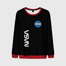 Свитшот мужской NASA logo usa space, цвет: 3D-красный