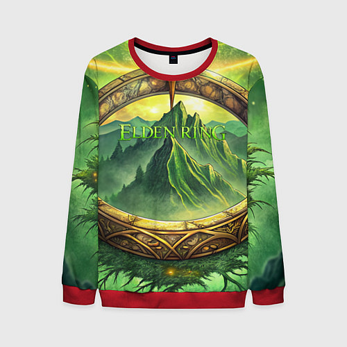 Мужской свитшот Магическое кольцо Elden Ring / 3D-Красный – фото 1
