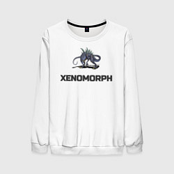 Свитшот мужской Чужой xenomorph, цвет: 3D-белый