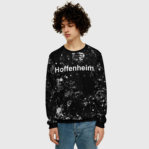 Мужской свитшот Hoffenheim black ice / 3D-Черный – фото 3