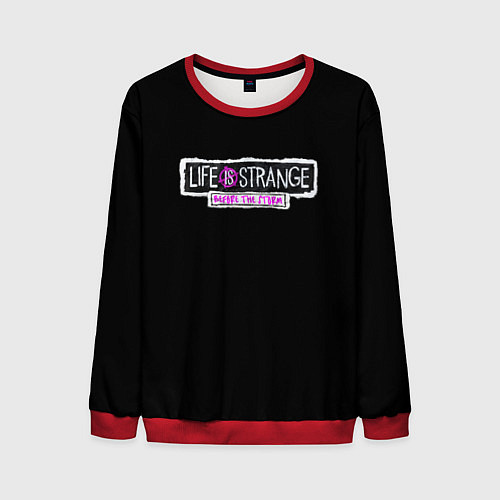Мужской свитшот Life is strange logo game / 3D-Красный – фото 1