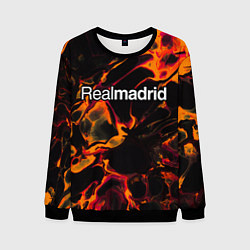 Свитшот мужской Real Madrid red lava, цвет: 3D-черный