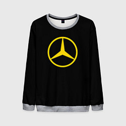 Свитшот мужской Mercedes logo yello, цвет: 3D-меланж