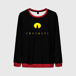 Свитшот мужской Infiniti logo yellow, цвет: 3D-красный