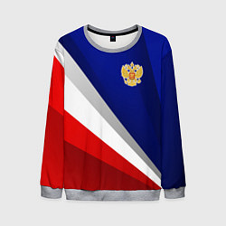 Свитшот мужской Россия - униформа федерации, цвет: 3D-меланж