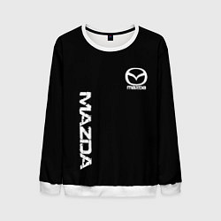 Свитшот мужской Mazda white logo, цвет: 3D-белый