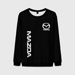 Мужской свитшот Mazda white logo