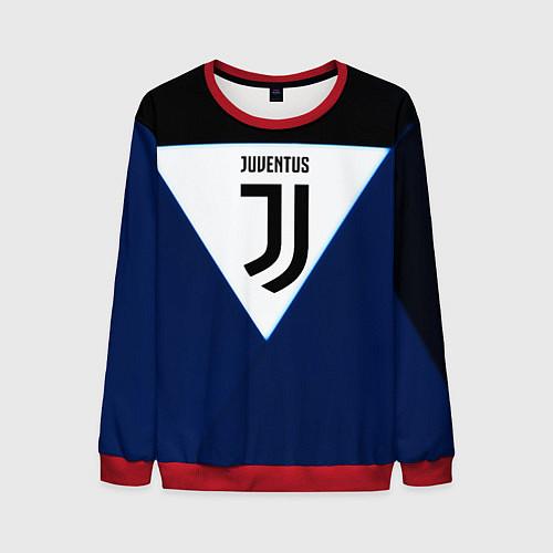 Мужской свитшот Juventus sport geometry color / 3D-Красный – фото 1