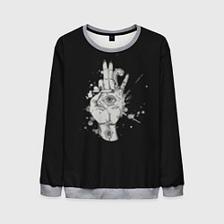 Мужской свитшот Глаза и дым