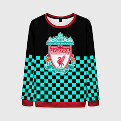 Свитшот мужской Liverpool fc sport клетка, цвет: 3D-красный