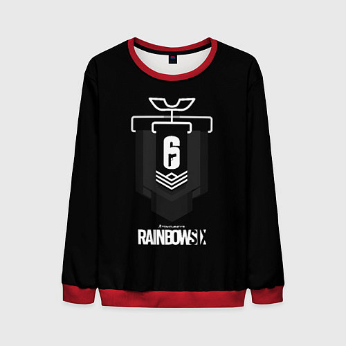 Мужской свитшот Радуга лого гейм / 3D-Красный – фото 1
