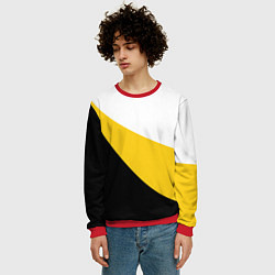 Свитшот мужской За веру царя и святую триединую Русь Большая ICXC, цвет: 3D-красный — фото 2