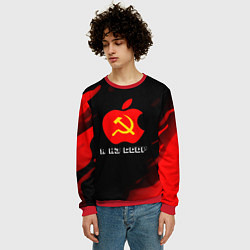 Свитшот мужской СССР краски градиент, цвет: 3D-красный — фото 2