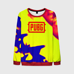 Свитшот мужской PUBG neon flame, цвет: 3D-красный