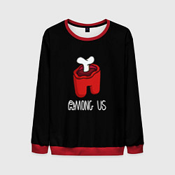 Свитшот мужской Among us logo red, цвет: 3D-красный