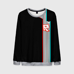 Свитшот мужской Roblox glitch line, цвет: 3D-меланж