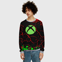 Свитшот мужской Xbox game studio, цвет: 3D-меланж — фото 2
