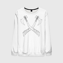 Свитшот мужской Топоры, цвет: 3D-белый
